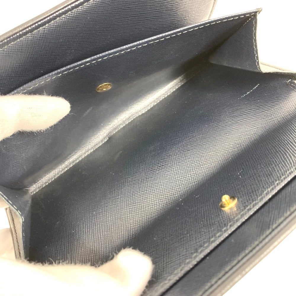 LOUIS VUITTON M92442 Monogram mini Porte Tresor International Long Wallet Tri-Fold Long Wallet Monogram Mini Canvas TST blue Navy Used