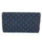 LOUIS VUITTON M92442 Monogram mini Porte Tresor International Long Wallet Tri-Fold Long Wallet Monogram Mini Canvas TST blue Navy Used