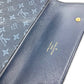 LOUIS VUITTON M92442 Monogram mini Porte Tresor International Long Wallet Tri-Fold Long Wallet Monogram Mini Canvas TST blue Navy Used