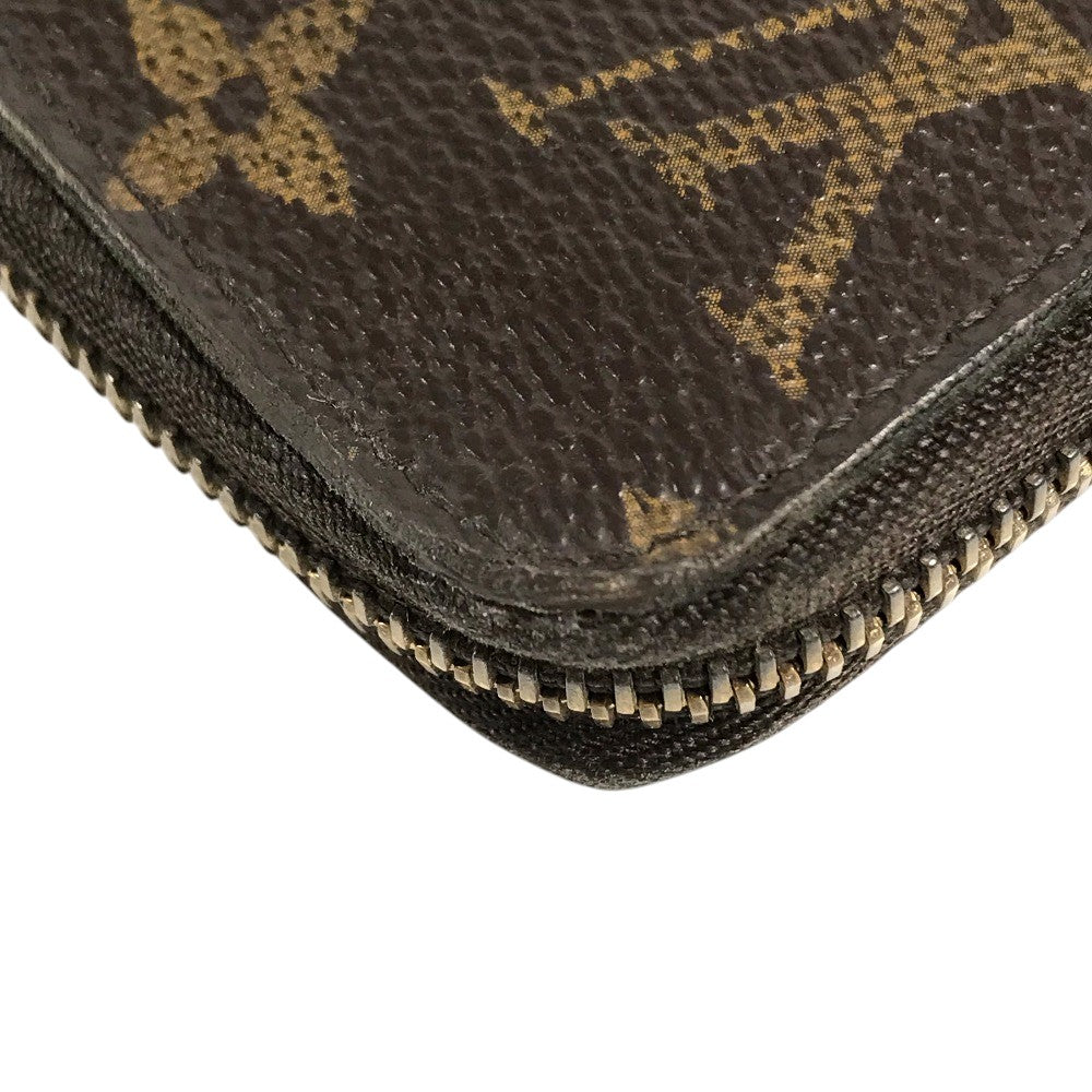 LOUIS VUITTON M58507 Monogram 2014 Christmas Limited Edition Zippy Wallet Long wallet Zip Around Long Wallet MonogramCanvas Brown Used