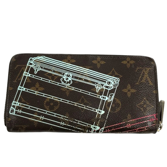 LOUIS VUITTON M58507 Monogram 2014 Christmas Limited Edition Zippy Wallet Long wallet Zip Around Long Wallet MonogramCanvas Brown Used