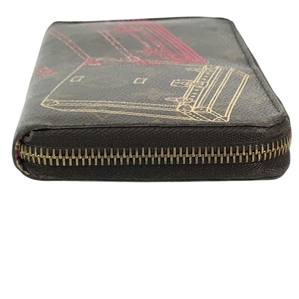 LOUIS VUITTON M58507 Monogram 2014 Christmas Limited Edition Zippy Wallet Long wallet Zip Around Long Wallet MonogramCanvas Brown Used