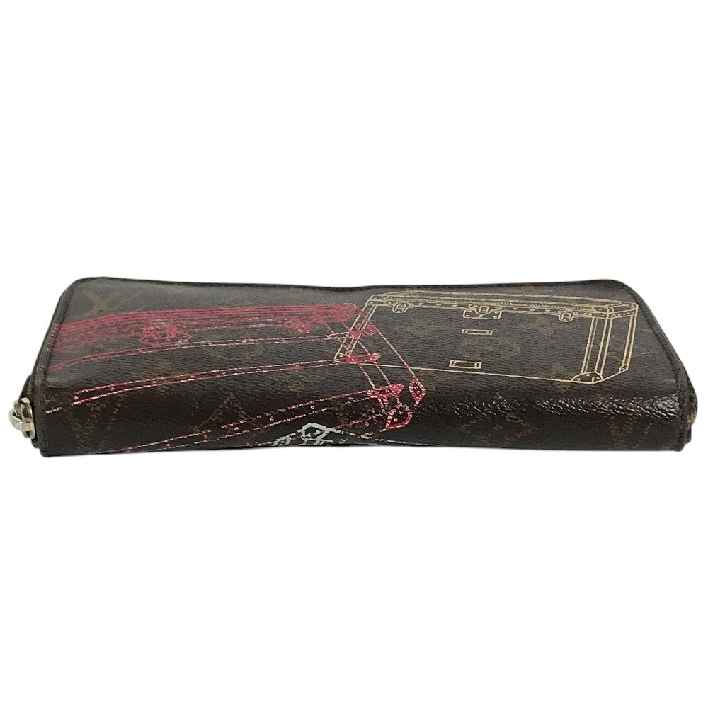 LOUIS VUITTON M58507 Monogram 2014 Christmas Limited Edition Zippy Wallet Long wallet Zip Around Long Wallet MonogramCanvas Brown Used