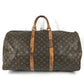 LOUIS VUITTON M41424 Monogram Keepall55 Keepall 55 Bag Hand Bag Travel Bag Duffle Bag MonogramCanvas Brown Used