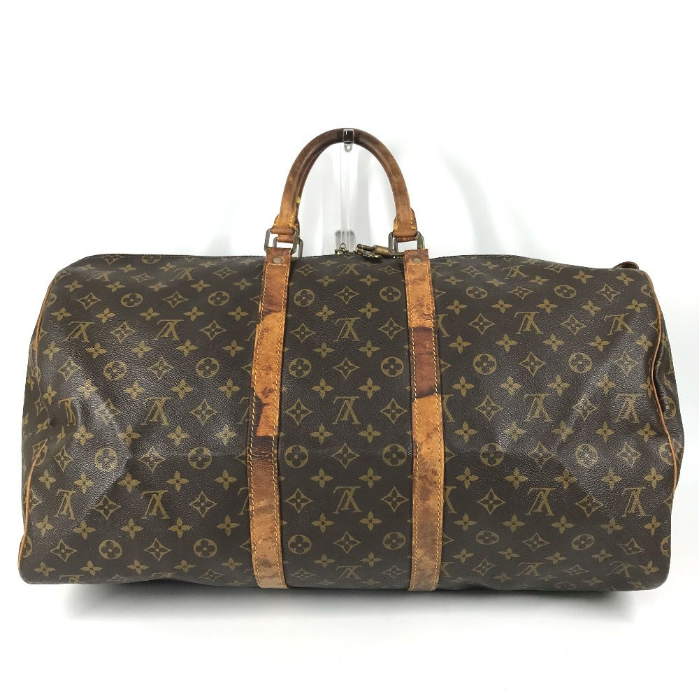 LOUIS VUITTON M41424 Monogram Keepall55 Keepall 55 Bag Hand Bag Travel Bag Duffle Bag MonogramCanvas Brown Used