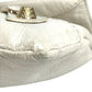 BALENCIAGA 327079 Studs Giant envelope Bag Pouch Flap Clutch bag Leather White/Gold Used