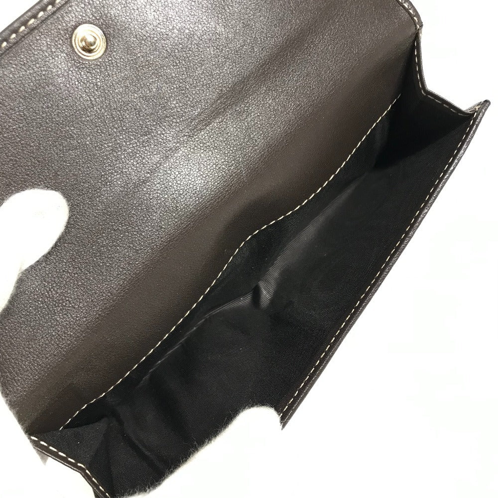 GUCCI 245723 LOVELY Guccissima logo GG heart Double Snap Long Wallet Long Wallet GGCanvas/Leather Beige/Dark brown Used