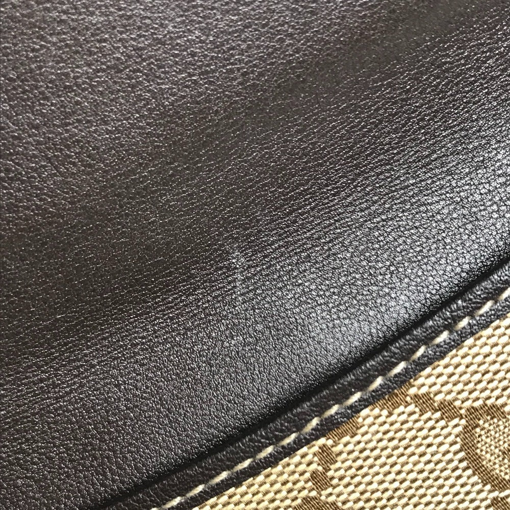 GUCCI 245723 LOVELY Guccissima logo GG heart Double Snap Long Wallet Long Wallet GGCanvas/Leather Beige/Dark brown Used