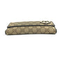 GUCCI 245723 LOVELY Guccissima logo GG heart Double Snap Long Wallet Long Wallet GGCanvas/Leather Beige/Dark brown Used