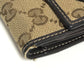 GUCCI 245723 LOVELY Guccissima logo GG heart Double Snap Long Wallet Long Wallet GGCanvas/Leather Beige/Dark brown Used
