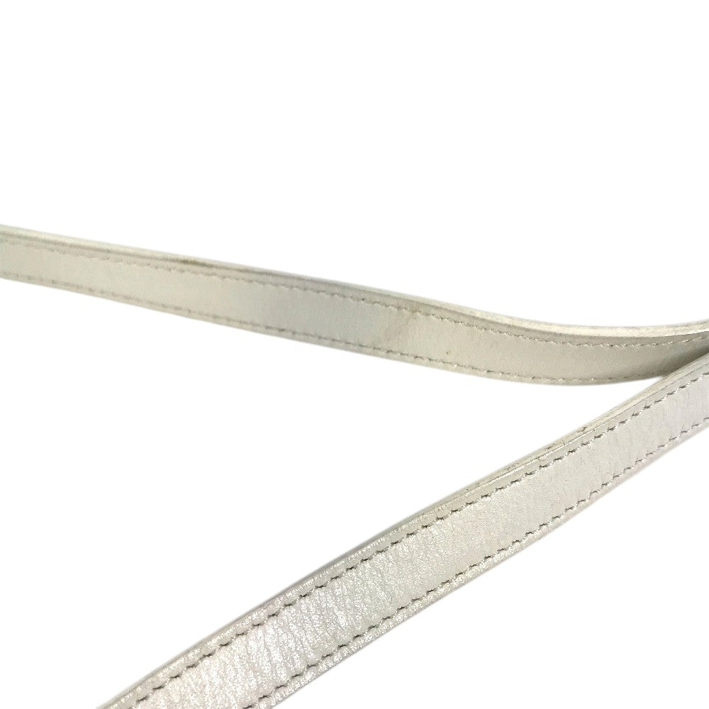 CELINE Flower logo Shoulder bag, Crossbody, Leather, Canvas, Black Shoulder Bag Leather/Canvas White Used