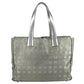 CHANEL A15991 CC CC Mark logo New Travel Line MM New Travel Line MM Shoulder bag, bag, shoulder bag Tote Bag Nylon jacquard Silver Used