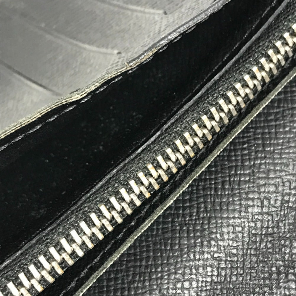 LOUIS VUITTON M30558 Taiga Portefeuilles Brazza Bicolor Long Wallet Long Wallet Taiga Leather Black/blue Used