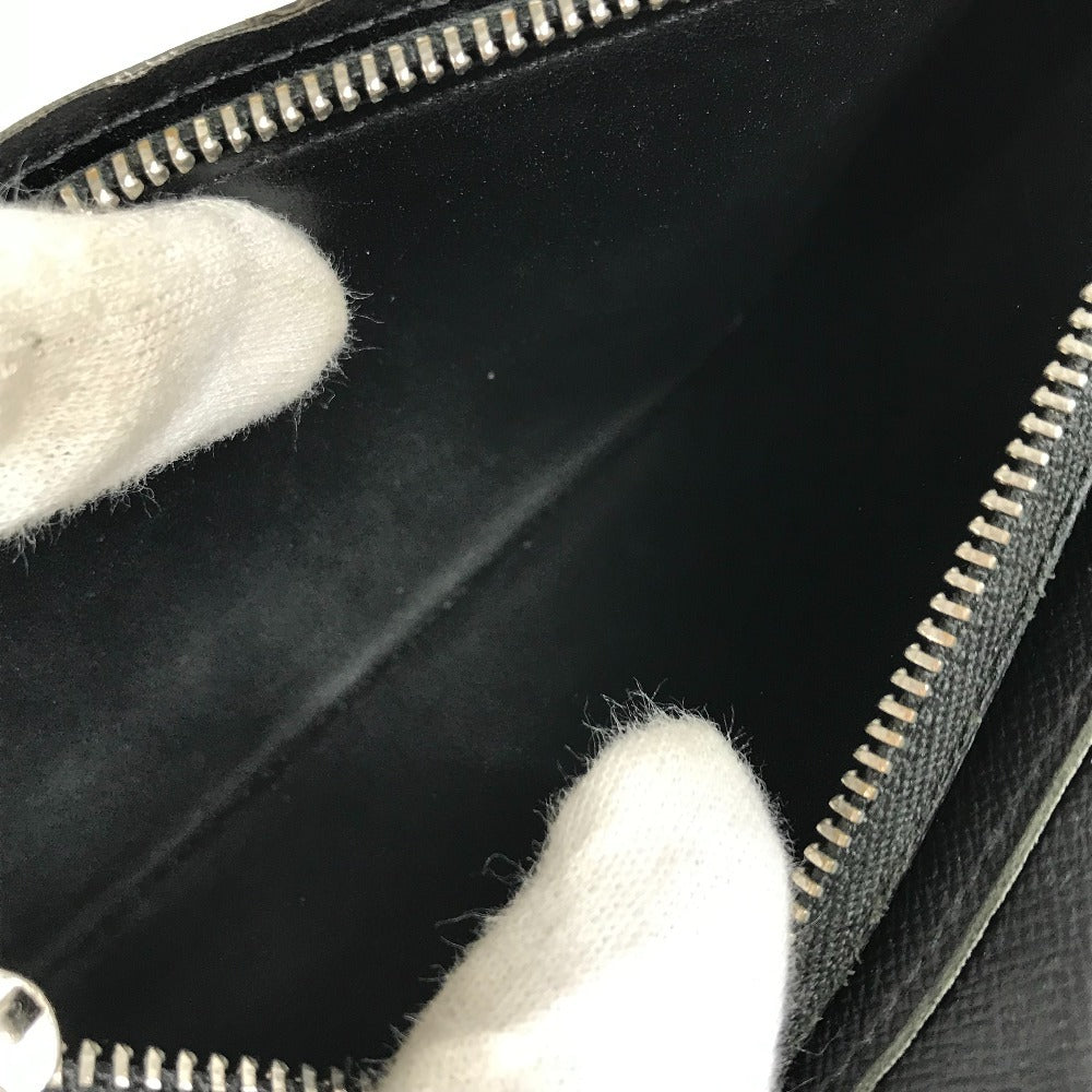 LOUIS VUITTON M30558 Taiga Portefeuilles Brazza Bicolor Long Wallet Long Wallet Taiga Leather Black/blue Used