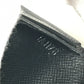 LOUIS VUITTON M30558 Taiga Portefeuilles Brazza Bicolor Long Wallet Long Wallet Taiga Leather Black/blue Used