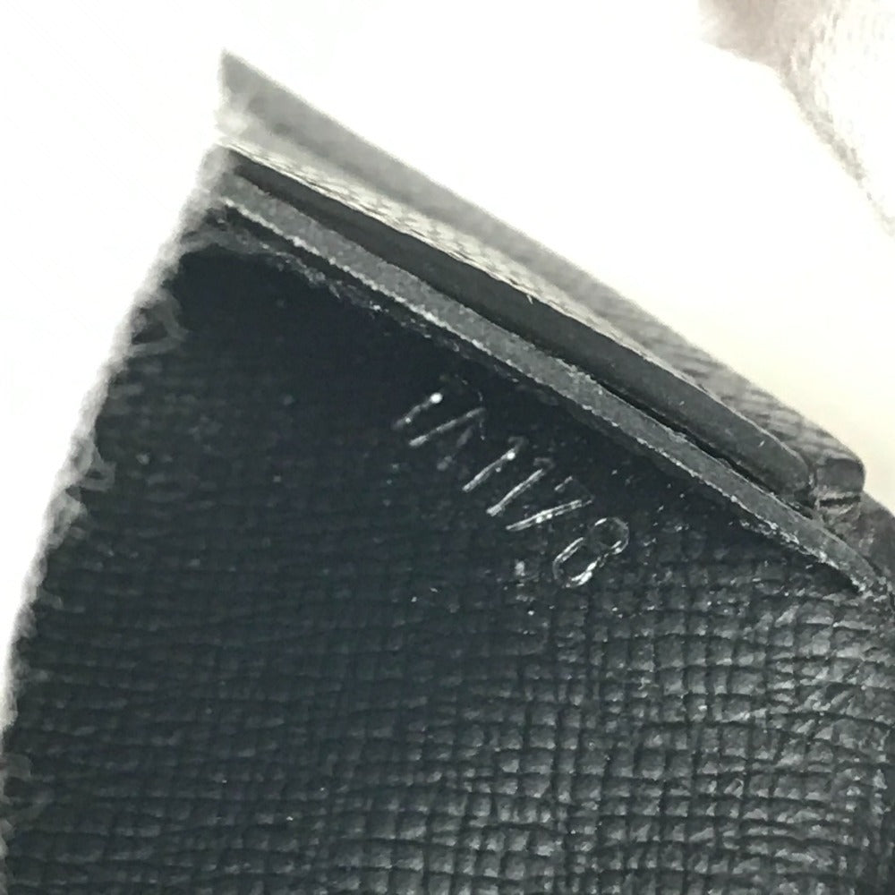 LOUIS VUITTON M30558 Taiga Portefeuilles Brazza Bicolor Long Wallet Long Wallet Taiga Leather Black/blue Used