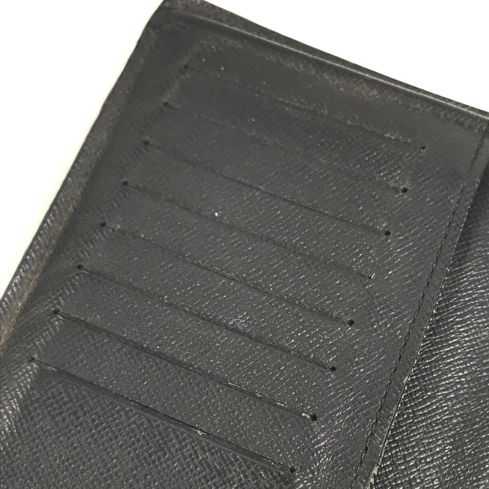 LOUIS VUITTON M30558 Taiga Portefeuilles Brazza Bicolor Long Wallet Long Wallet Taiga Leather Black/blue Used