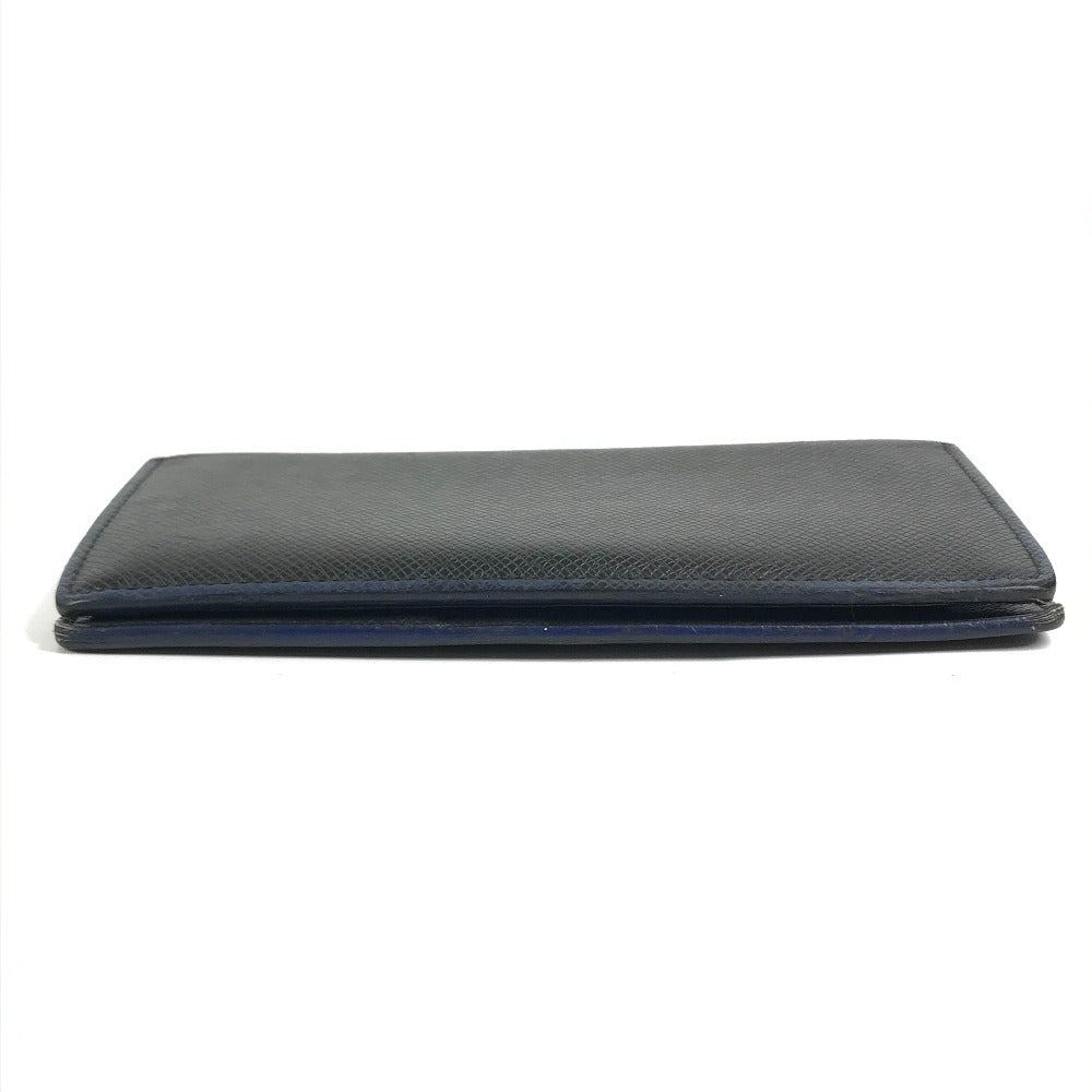 LOUIS VUITTON M30558 Taiga Portefeuilles Brazza Bicolor Long Wallet Long Wallet Taiga Leather Black/blue Used