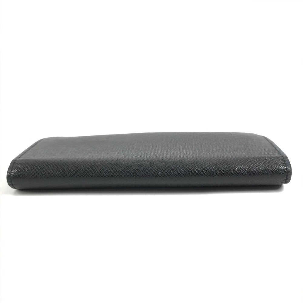 LOUIS VUITTON M30558 Taiga Portefeuilles Brazza Bicolor Long Wallet Long Wallet Taiga Leather Black/blue Used