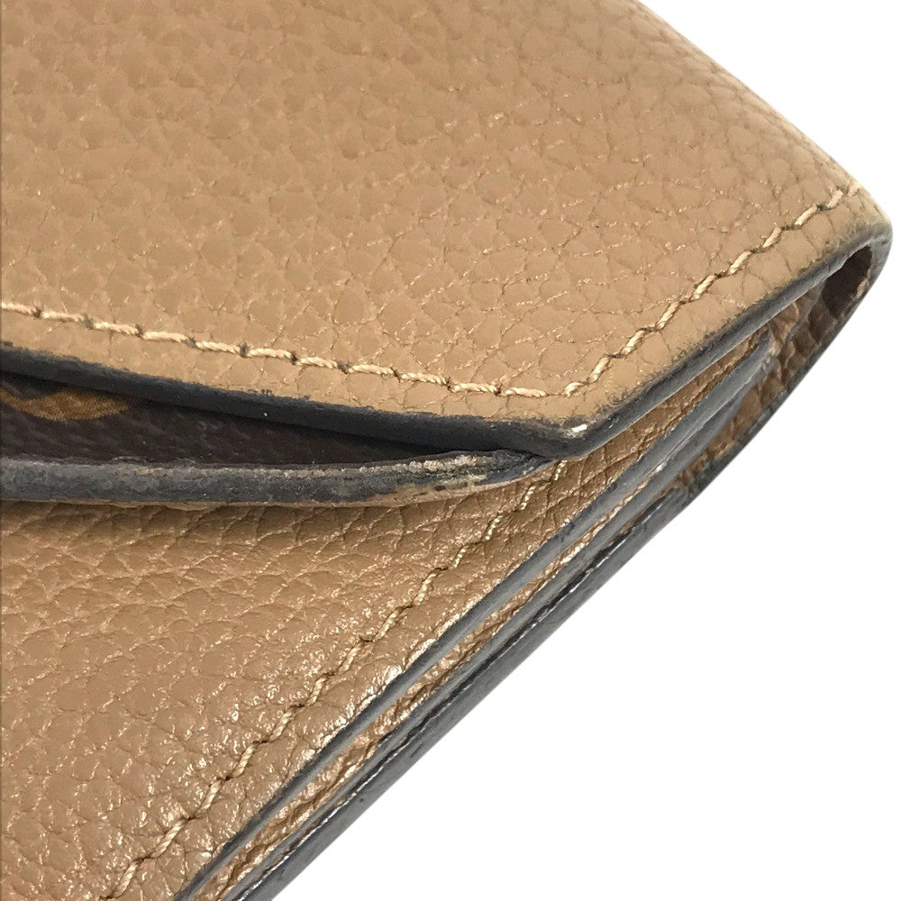 LOUIS VUITTON M64391 Monogram Portefeuille Double V Compact Compact wallet Trifold wallet MonogramCanvas Brown/Beige Used