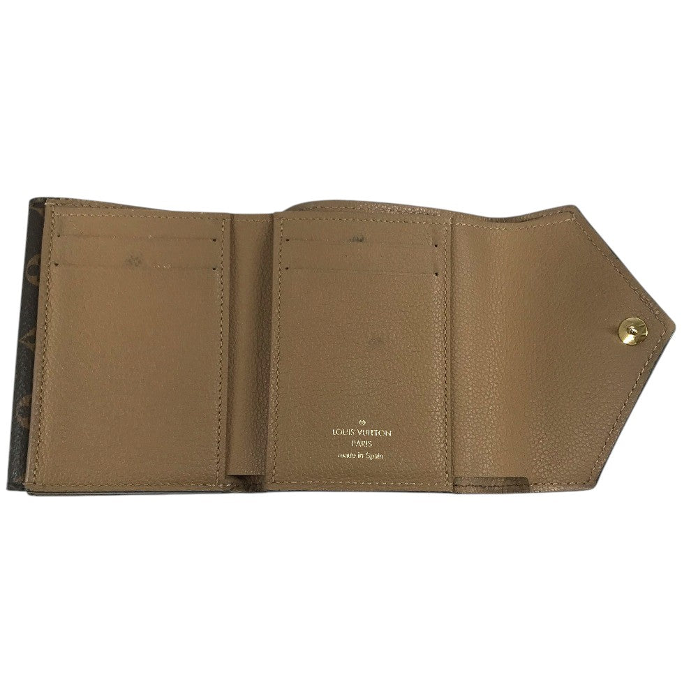 LOUIS VUITTON M64391 Monogram Portefeuille Double V Compact Compact wallet Trifold wallet MonogramCanvas Brown/Beige Used