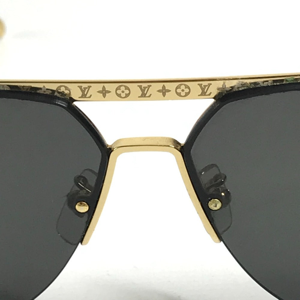 LOUIS VUITTON Z1261E Ash sunglasses glasses glasses eyewear sunglasses Metal Gold Used
