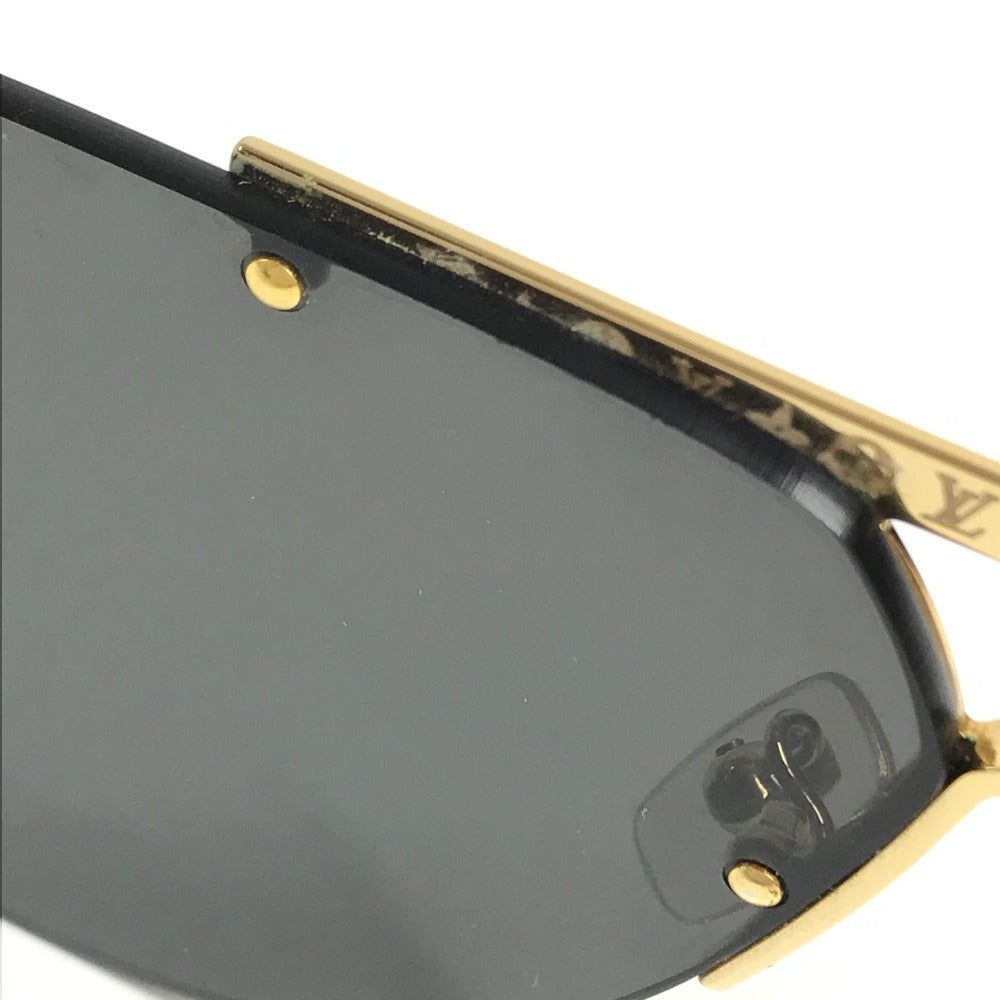LOUIS VUITTON Z1261E Ash sunglasses glasses glasses eyewear sunglasses Metal Gold Used
