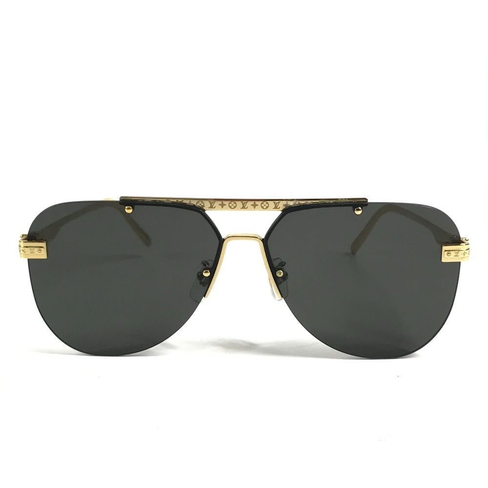 LOUIS VUITTON Z1261E Ash sunglasses glasses glasses eyewear sunglasses Metal Gold Used