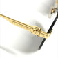 LOUIS VUITTON Z1261E Ash sunglasses glasses glasses eyewear sunglasses Metal Gold Used