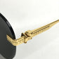 LOUIS VUITTON Z1261E Ash sunglasses glasses glasses eyewear sunglasses Metal Gold Used