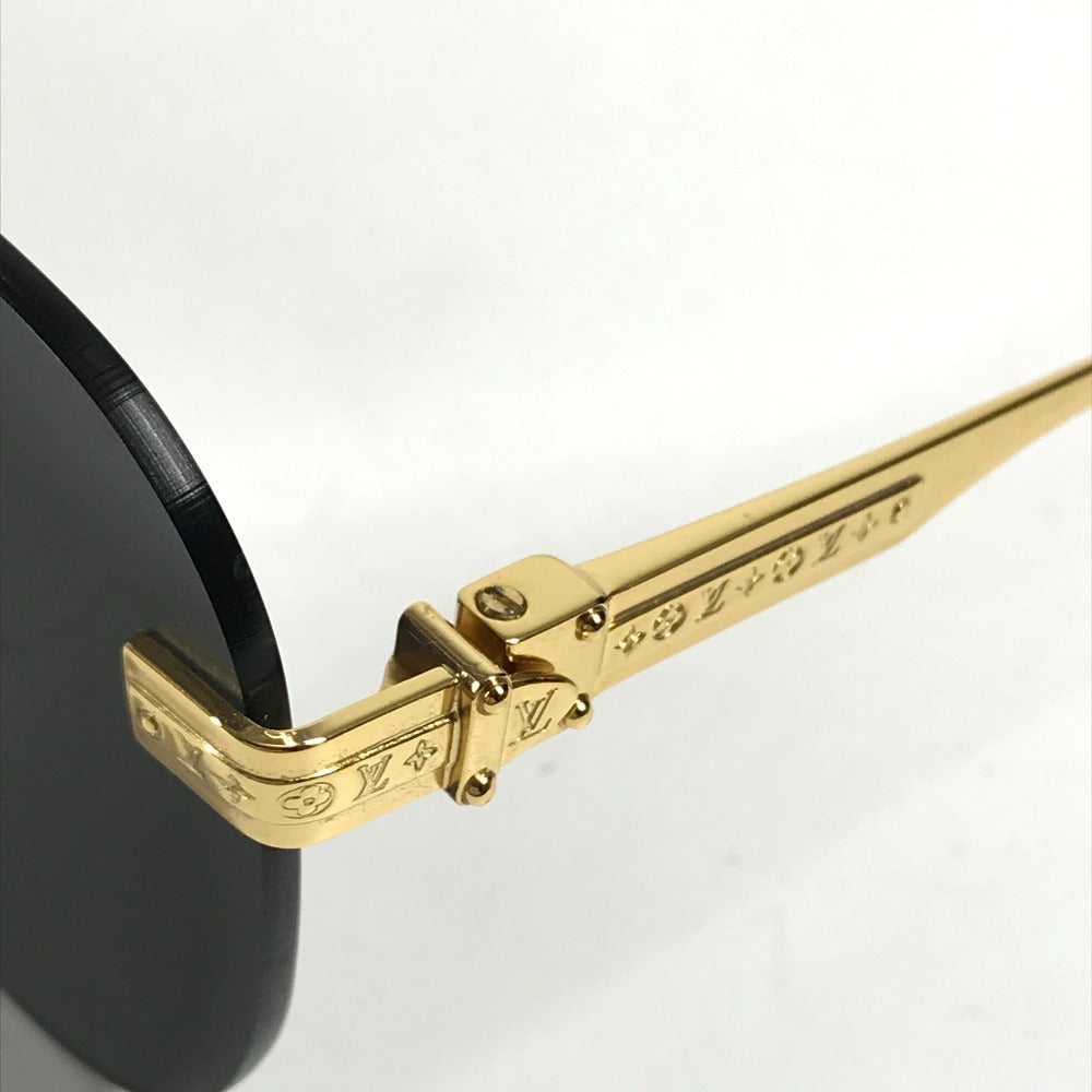LOUIS VUITTON Z1261E Ash sunglasses glasses glasses eyewear sunglasses Metal Gold Used
