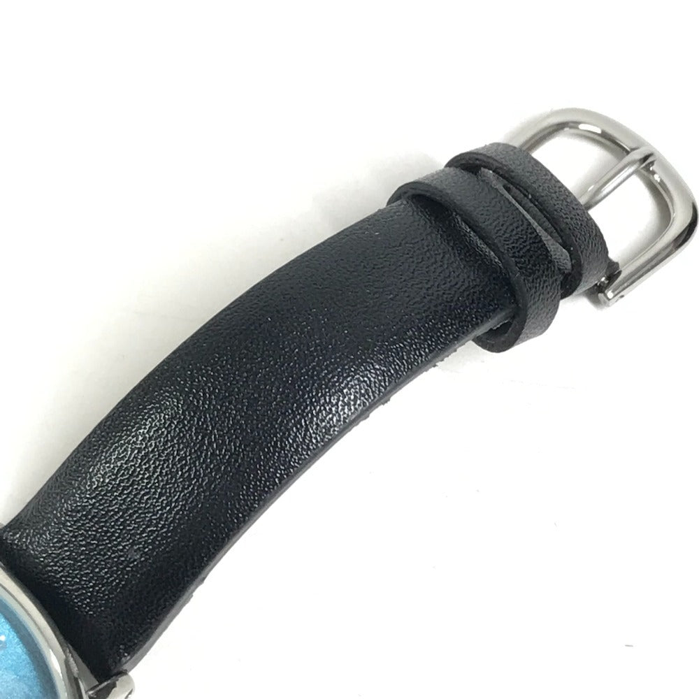 USJ x Jujutsu Kaisen Collaboration: Satoru Gojo logo Watch Universal Studios Japan Wristwatch Leather Silver/Black Used