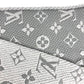 LOUIS VUITTON M74742 charpes logo mania charpes logo mania Fringe Stole / Shawl Scarf wool / silk gray Used