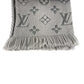LOUIS VUITTON M74742 charpes logo mania charpes logo mania Fringe Stole / Shawl Scarf wool / silk gray Used