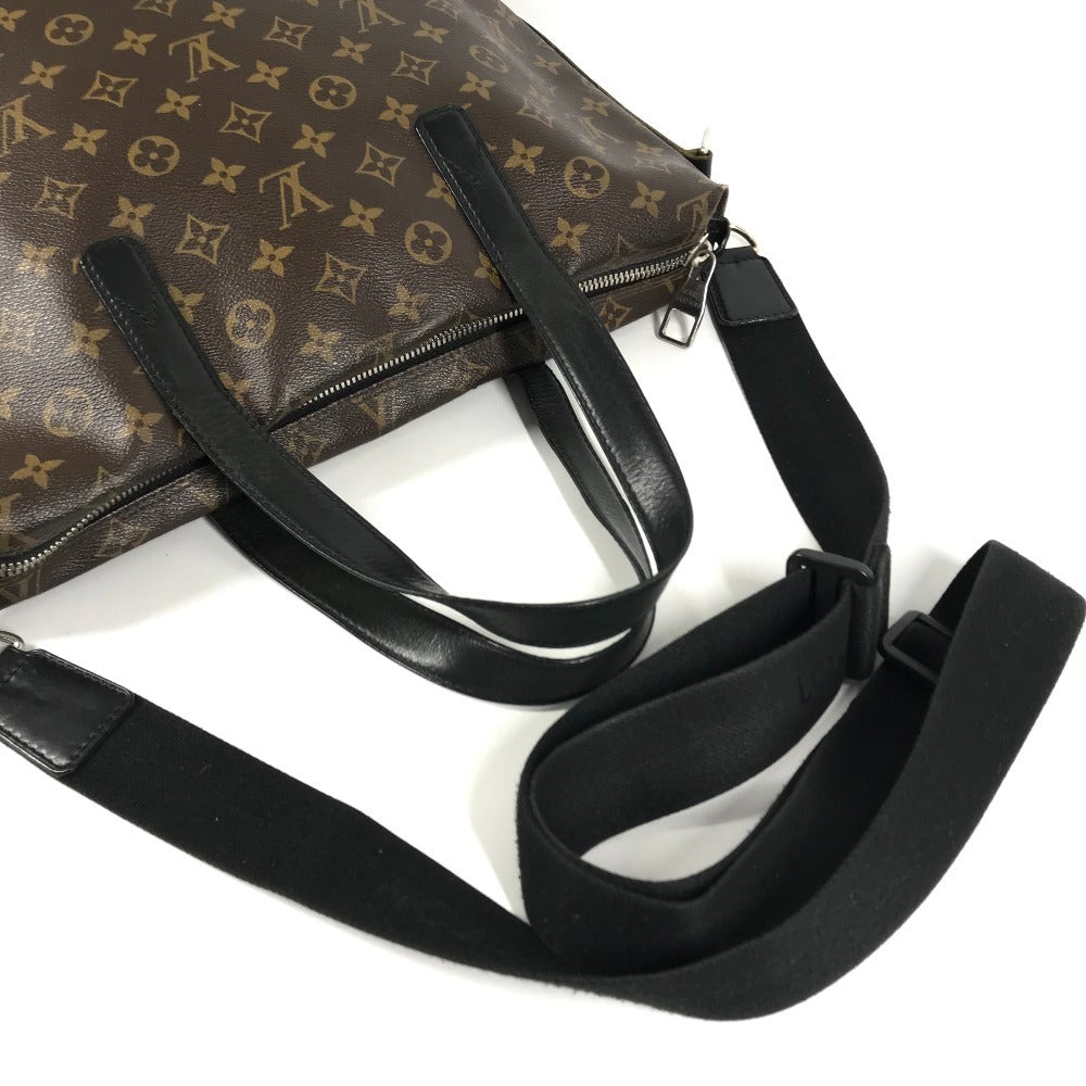LOUIS VUITTON M40388 MonogramMacassar Kitan Business bag, Handbag, 2-way bag Tote Bag MonogramMacassarCanvas Brown/Black Used