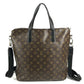 LOUIS VUITTON M40388 MonogramMacassar Kitan Business bag, Handbag, 2-way bag Tote Bag MonogramMacassarCanvas Brown/Black Used