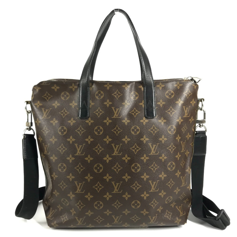LOUIS VUITTON M40388 MonogramMacassar Kitan Business bag, Handbag, 2-way bag Tote Bag MonogramMacassarCanvas Brown/Black Used