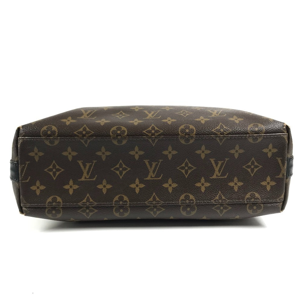 LOUIS VUITTON M40388 MonogramMacassar Kitan Business bag, Handbag, 2-way bag Tote Bag MonogramMacassarCanvas Brown/Black Used