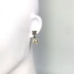 CHANEL 22V CC CC Mark Logo Faux Pearl Jewelry, accessories, rhinestones, faux pearls, earrings, metal. Pierce Metal Silver Used