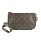 LOUIS VUITTON M40712 Monogram PochetteAccessoires Separate long strap Handbag Crossbody Shoulder Bag MonogramCanvas Brown Used