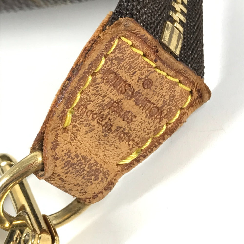 LOUIS VUITTON M40712 Monogram PochetteAccessoires Separate long strap Handbag Crossbody Shoulder Bag MonogramCanvas Brown Used
