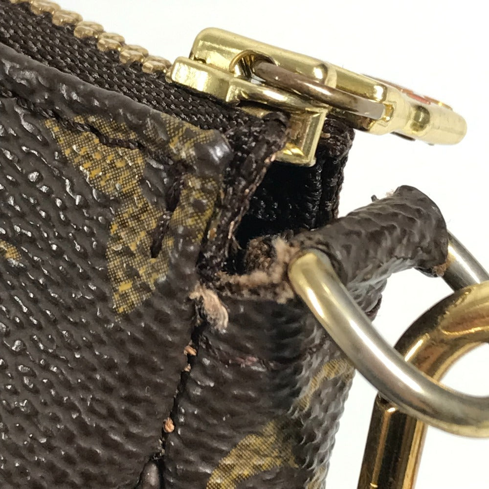 LOUIS VUITTON M40712 Monogram PochetteAccessoires Separate long strap Handbag Crossbody Shoulder Bag MonogramCanvas Brown Used
