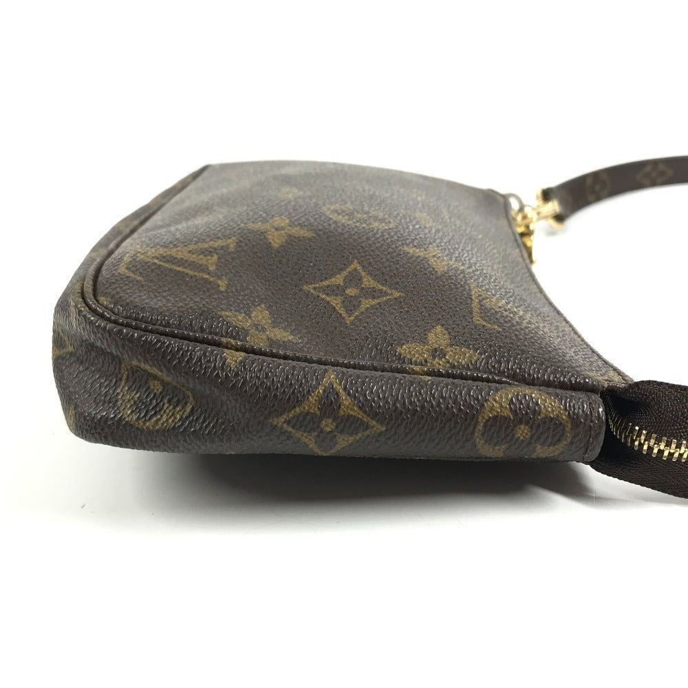 LOUIS VUITTON M40712 Monogram PochetteAccessoires Separate long strap Handbag Crossbody Shoulder Bag MonogramCanvas Brown Used