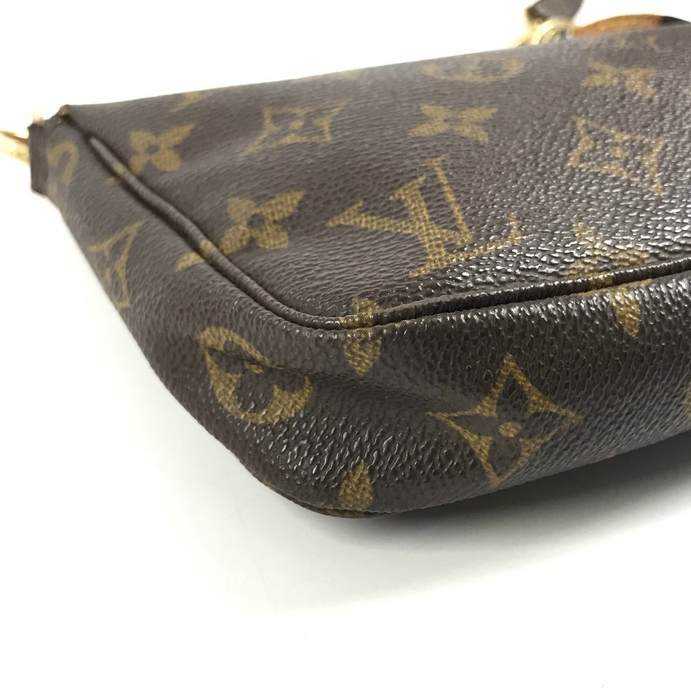 LOUIS VUITTON M40712 Monogram PochetteAccessoires Separate long strap Handbag Crossbody Shoulder Bag MonogramCanvas Brown Used