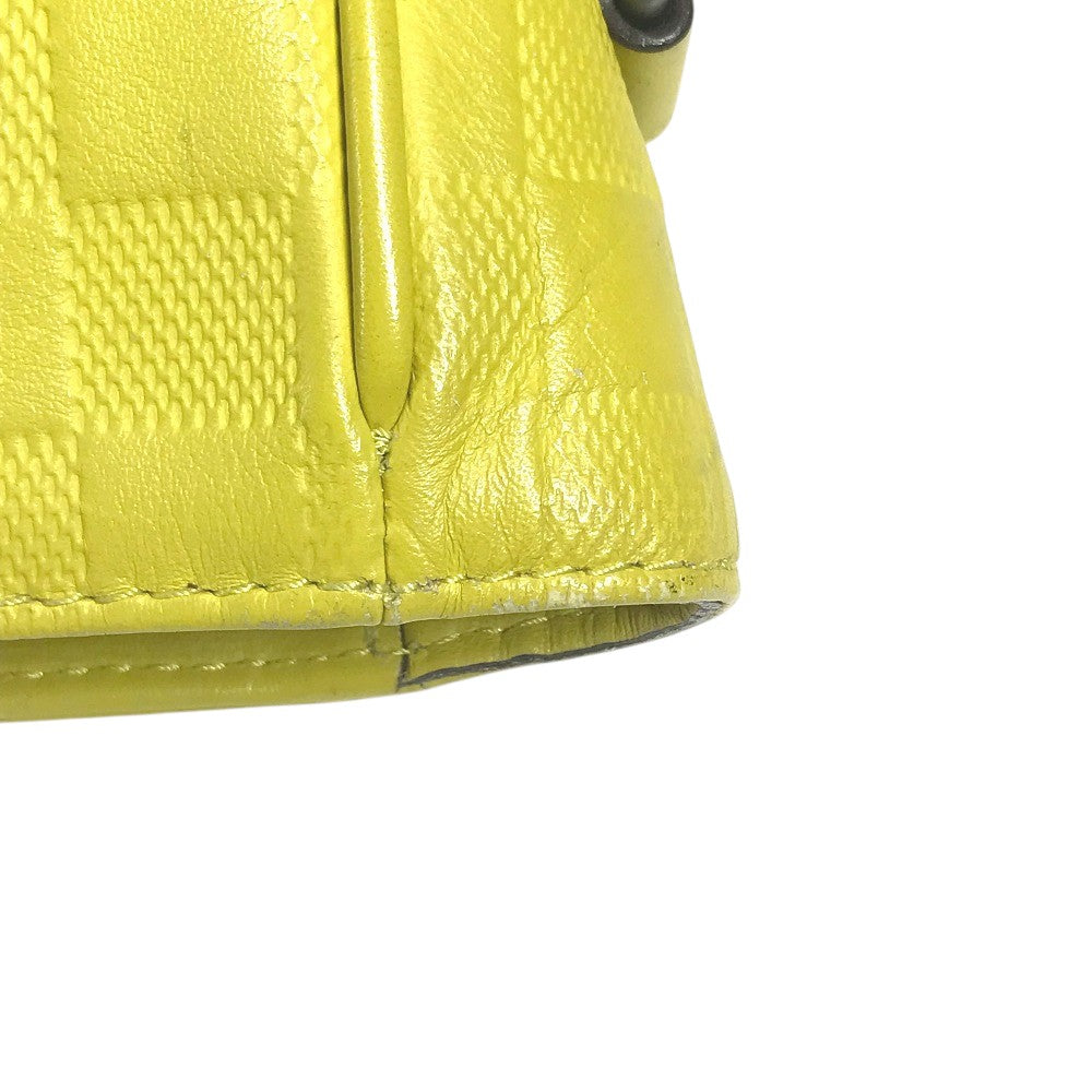 LOUIS VUITTON N41393 Damier Infini Tadao PM Bag Tote Bag Handbag Shoulder Bag Damier InfiniLeather Vere Seed yellow Used