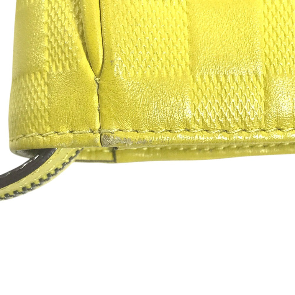 LOUIS VUITTON N41393 Damier Infini Tadao PM Bag Tote Bag Handbag Shoulder Bag Damier InfiniLeather Vere Seed yellow Used