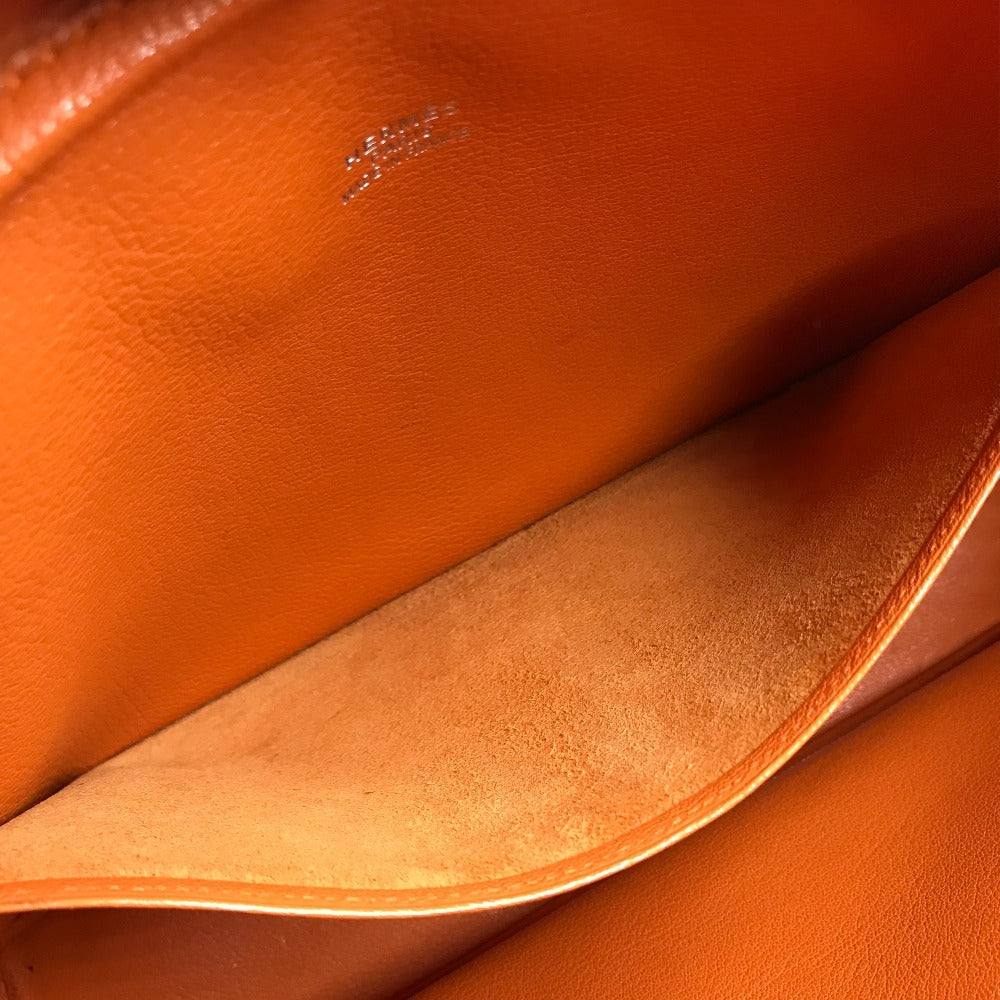 HERMES Plum Dog 38 Plum Dog 38 Bag, Tote Bag, Handbag, Document Bag Business bag Leather Orange Used