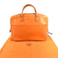 HERMES Plum Dog 38 Plum Dog 38 Bag, Tote Bag, Handbag, Document Bag Business bag Leather Orange Used