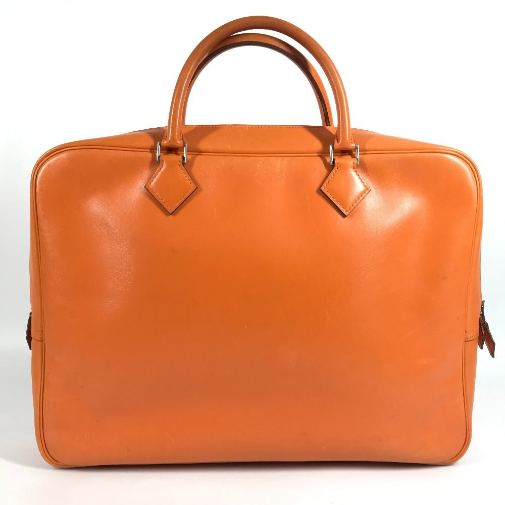 HERMES Plum Dog 38 Plum Dog 38 Bag, Tote Bag, Handbag, Document Bag Business bag Leather Orange Used