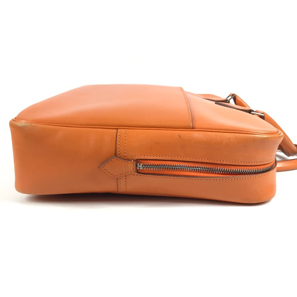 HERMES Plum Dog 38 Plum Dog 38 Bag, Tote Bag, Handbag, Document Bag Business bag Leather Orange Used